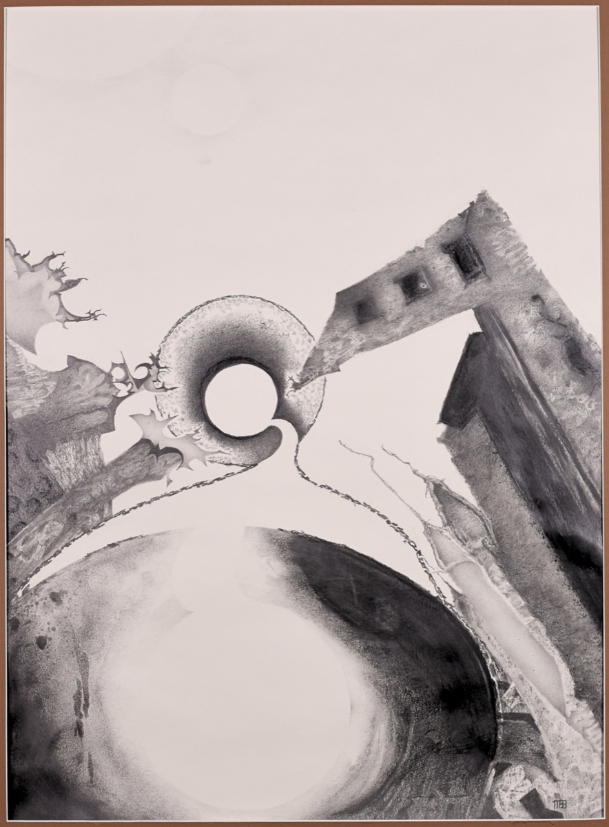 Choices, graphite drawing by Michael Burlingame