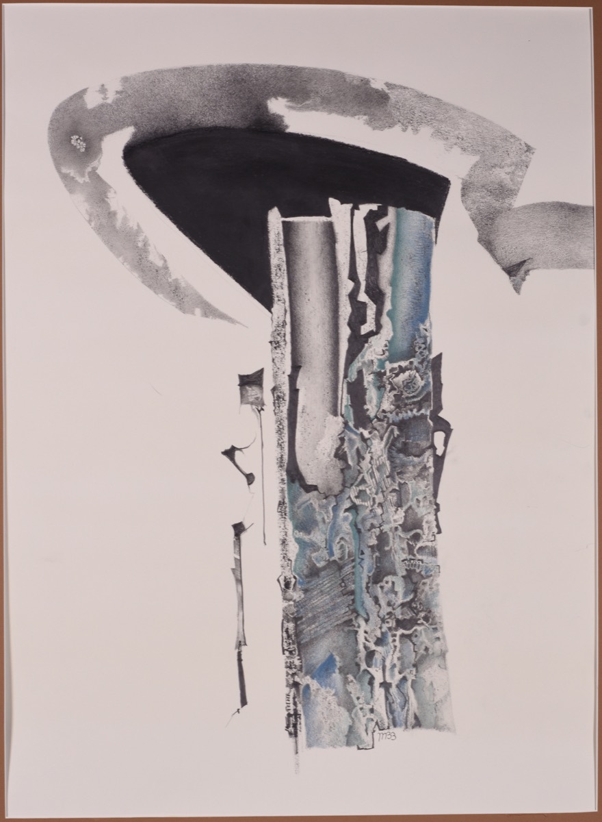 Collision Probability, graphite drawing by Michael Burlingame